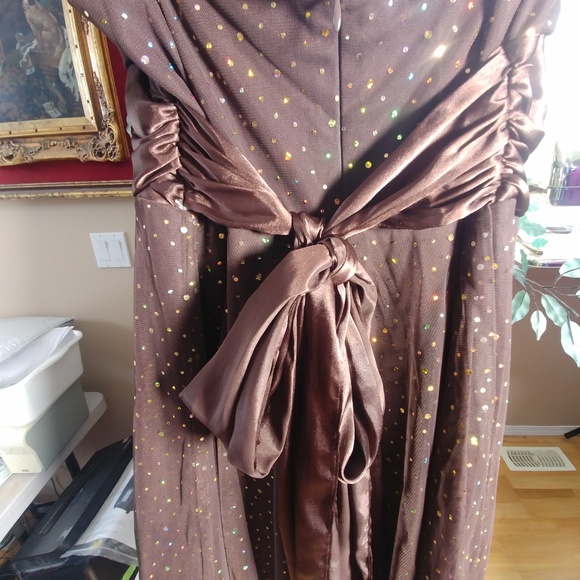 SEQUIN/TULE LIGHT AIRY DRESS BY JESSICA SZ L - Picture 5 of 5